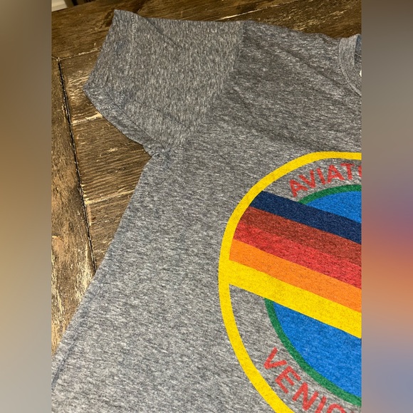 Aviator Nation Signature Gray Tee Venice, California Size Medium - Picture 3 of 8